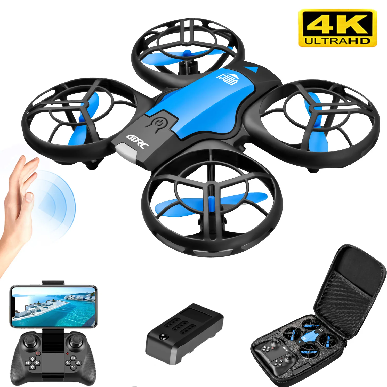 Drone Controller Screen - V8 Neue Mini-Drohne 4K Professionelle HD